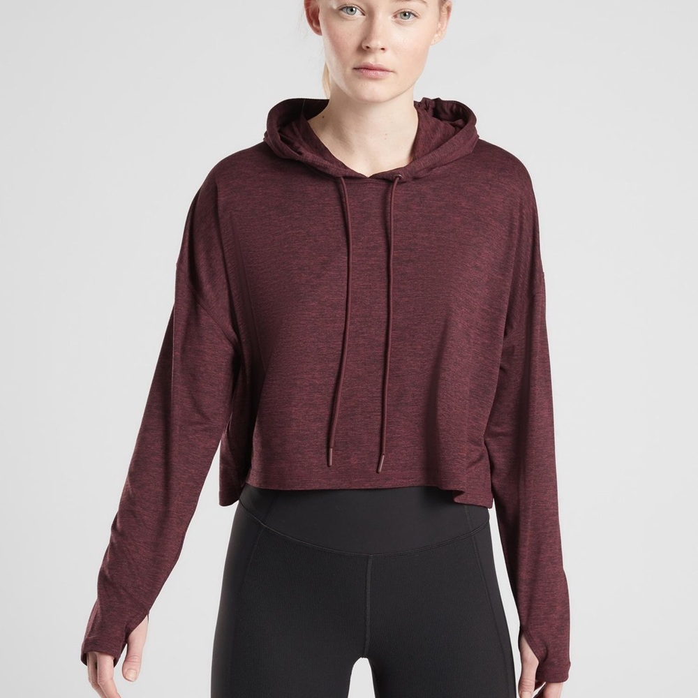 Athleta Uptempo Short Hoodie sz Small